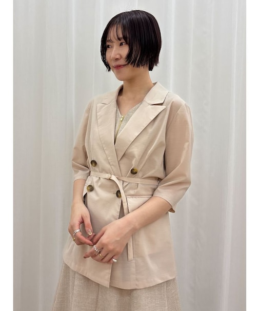 ベルトセットハーフスリーブジャケット