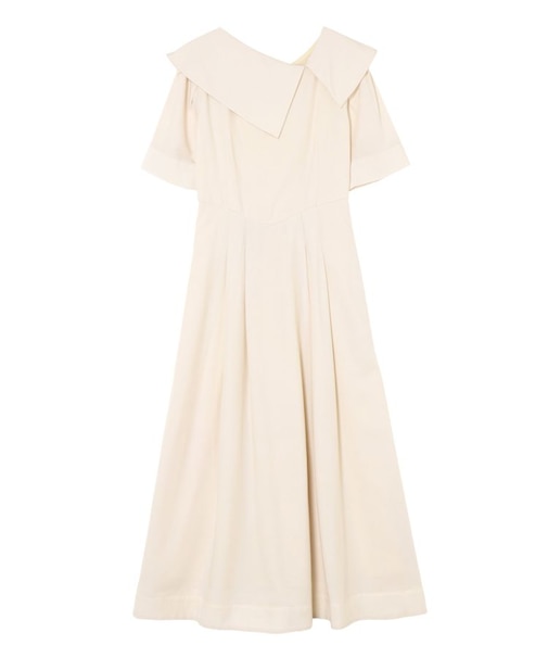 アシメカラーネックワンピース