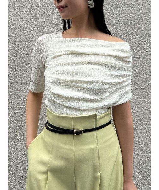 アシンメトリーカットトップス
