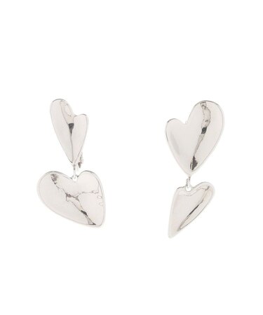 ミックスハートイヤリング