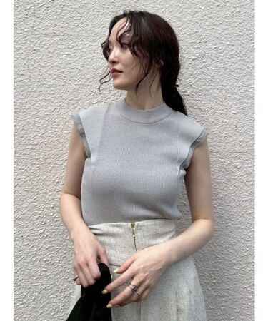 【追加生産/新色追加】カバースリーブシアーニットプルオーバー