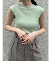 【追加生産/新色追加】カバースリーブシアーニットプルオーバー