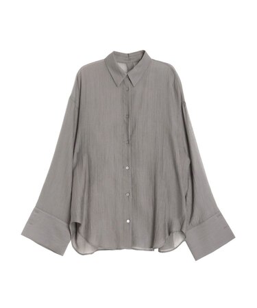 バックボタンワイドスリーブシャツ