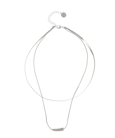 フォルムパーツ2連ネックレス