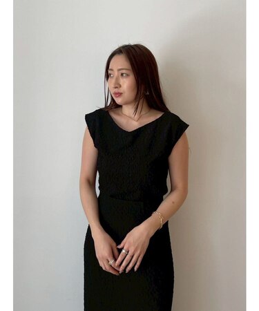 2WAYシャーリングトップス