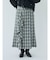 チェックラッフルスカート