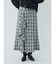 チェックラッフルスカート