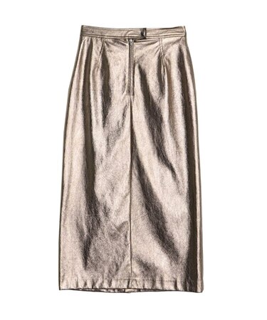 メタリックタイトスカート