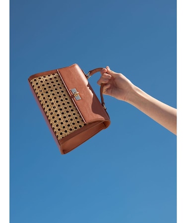 ラタンコンビミニバッグ