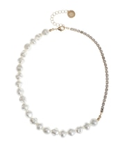 LADYフェイクパールビジューショートネックレス