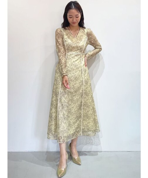 LADYレースプリントワンピース
