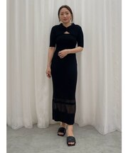 【riiさんコラボカラー・サイズあり】クロップドカーデセットニットワンピース