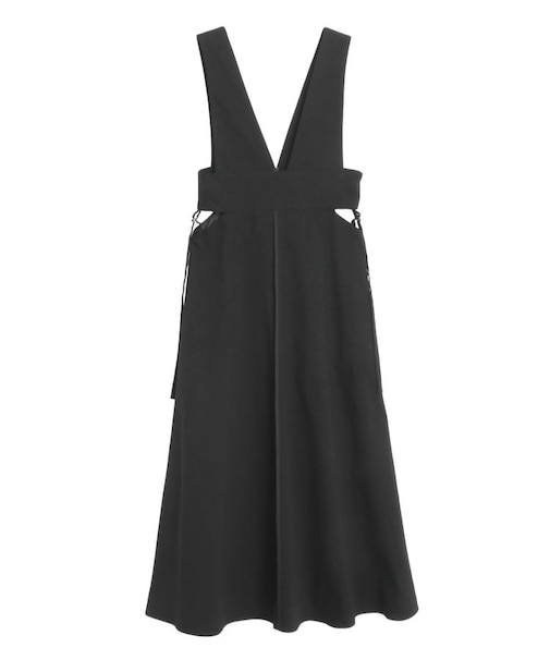 サイドカットアウトジャンパースカート