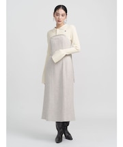 【POLO BCSコラボ】カラーネックニットドッキングワンピース