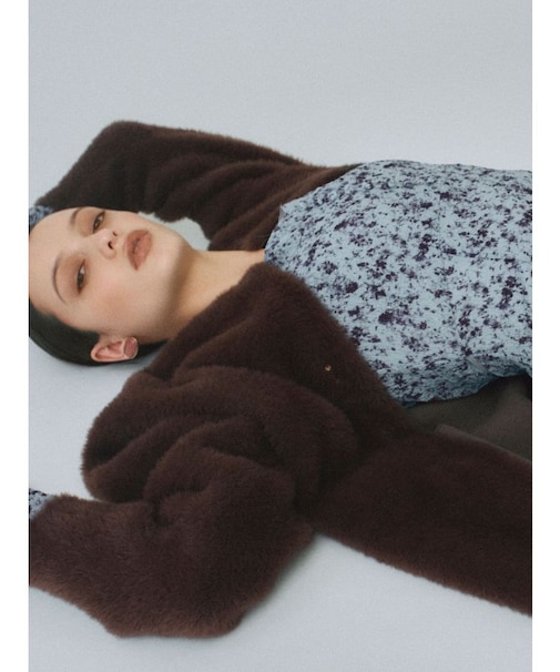 ヴィンテージフラワーフレアスリーブワンピース