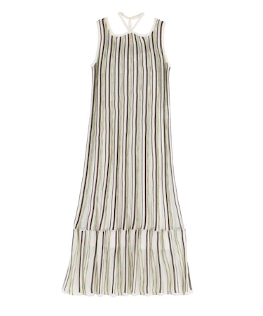 MIXストライプチョーカーニットワンピース