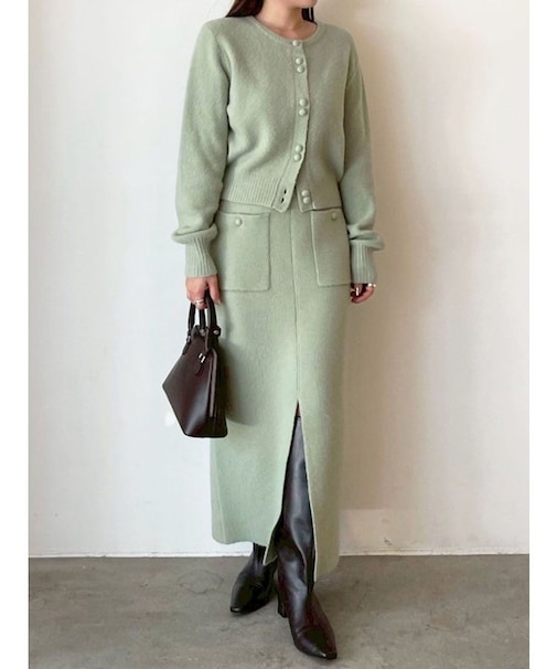 カーデニットセットアップ