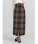 ロービングチェックナロースカート