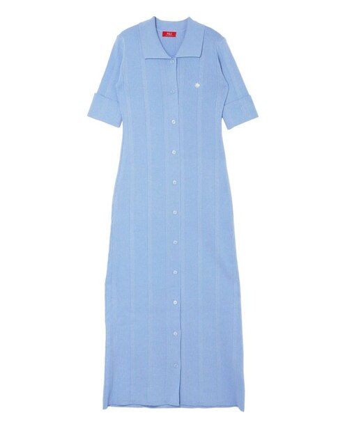 【POLO BCSコラボ】シャツカラーニットワンピース