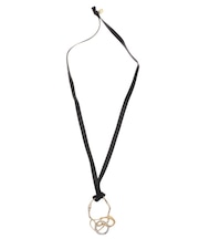 ミックスモダンパーツコードネックレス