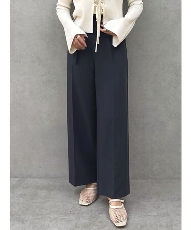 ウエストアシンメトリーラペルパンツ