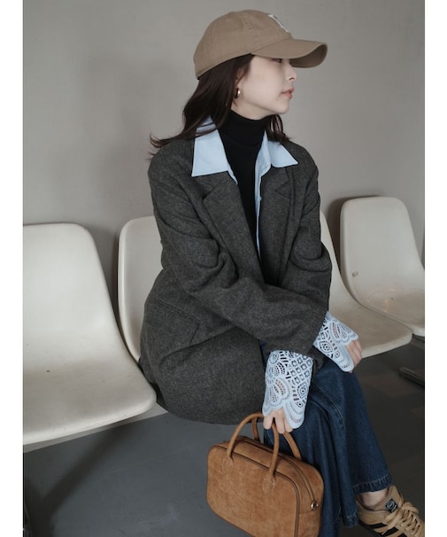 ベーシックリブタートルネックプルオーバー