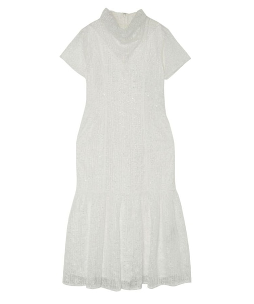 LADYスパンコールレースワンピース