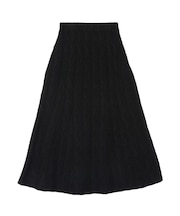 レースパターンニットスカート