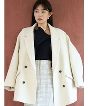 ネップツイードオーバージャケットコート