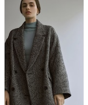 ネップツイードオーバージャケットコート