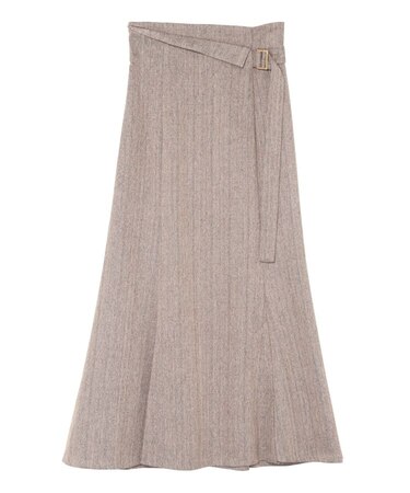 ウエストラペルツイードマーメイドスカート