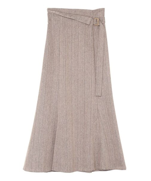 ウエストラペルツイードマーメイドスカート