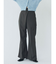 ウエストアシンメトリーセミフレアパンツ