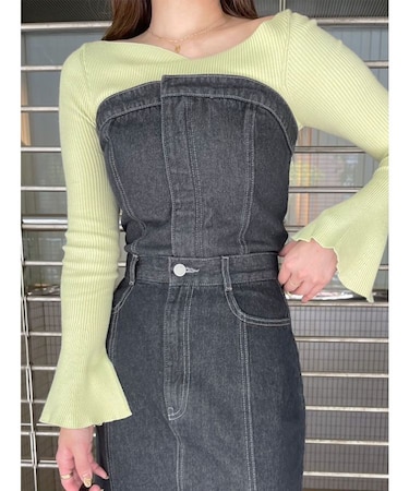 デニムビスチェ