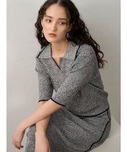 ポロニットプル×スカートセットアップ