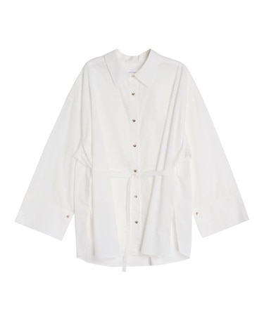 ワイドスリーブハートボタンシャツ