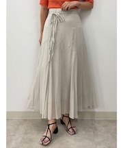 コットンシフォンフレアスカート