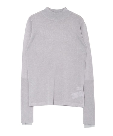 シアーラメボトルネックプルオーバー