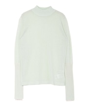 シアーラメボトルネックプルオーバー