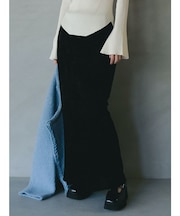 シアーベロアナロースカート