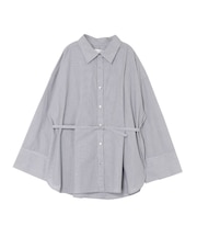 ワイドスリーブハートボタンシャツ