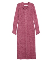 カラーネックタイトニットワンピース