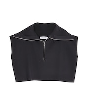 【WEB限定】ショートZIPニットプルオーバー