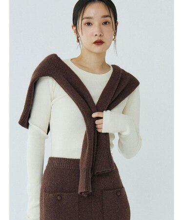 ベーシッククルーネックニットプルオーバー