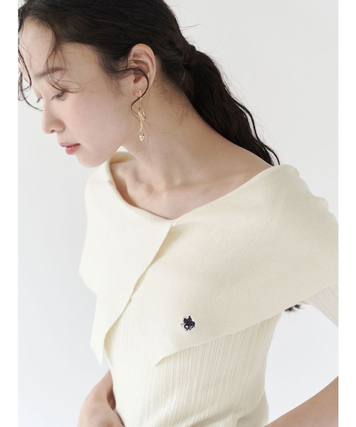 ラグナムーン　POLO BCS アシンメトリーリブニット POLO BCS ニット セーター 「POLO BCSコラボ」アシメカラー