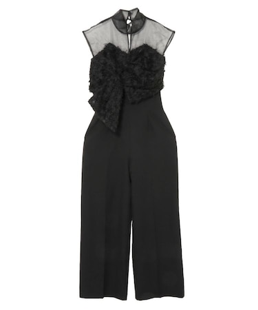 LADYカットジャガードベアパンツドレス