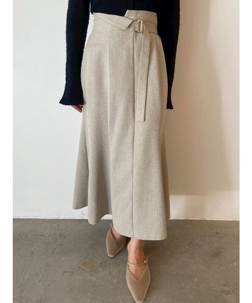 ネップツイードラペルマーメイドスカート