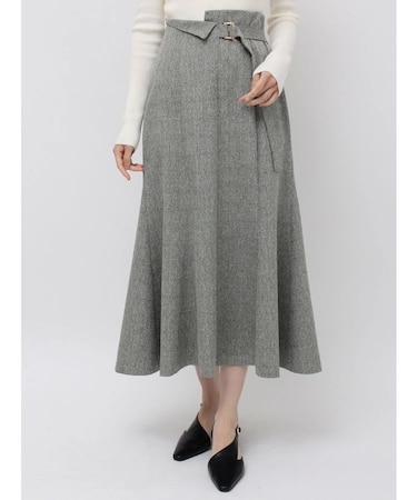 ネップツイードラペルマーメイドスカート