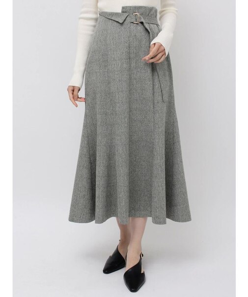 ネップツイードラペルマーメイドスカート