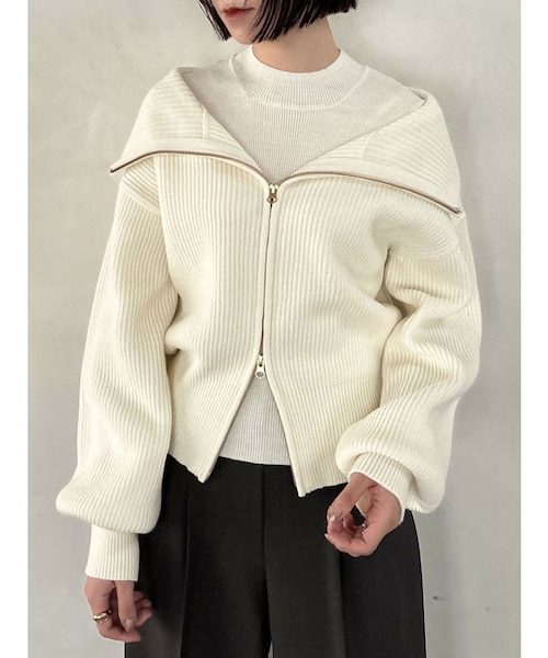 美品 イエナ ラ ブークル 上質 カシミヤ ウール 金ボタン 長袖ニット ピンク IENA」 長袖ニット - ピンク レディース（美品 イエナ ラ